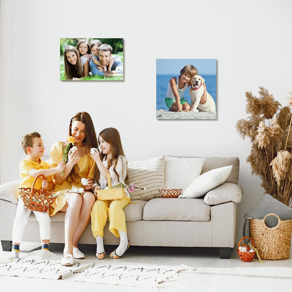 Xrlsg Custom Canvas Prints - Personalized Wood Framed Wall Art for Home Decor | 8" W x 10" H - Portrait