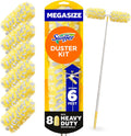 Swiffer Duster Kit - Heavy Duty Starter Kit with 8 Refills & 6 ft Super Extendable Handle