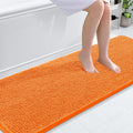 OLANLY Bathroom Runner Rug - Extra Soft Chenille | Quick Dry, Machine Washable, 70x24 Inches - Orange