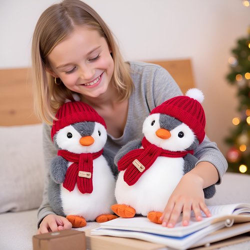 Ryttir Large Penguin Plush - 18" Extra Soft Penguin Stuffed Animal Hugging Pillow with Rotund Belly,Safety Nursery Decor & Sensory Comfort Toy,Cuddle Companion for Kids(Birthday Gender Neutral Gift)