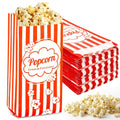 MAQIHAN 140 Popcorn Bags 1oz - Small Disposable Paper Bags for Popcorn, Popped Kernels Mini Containers, Movie Night Supplies for Halloween, Christmas, Carnival Games Party, Popcorn Machine Accessories