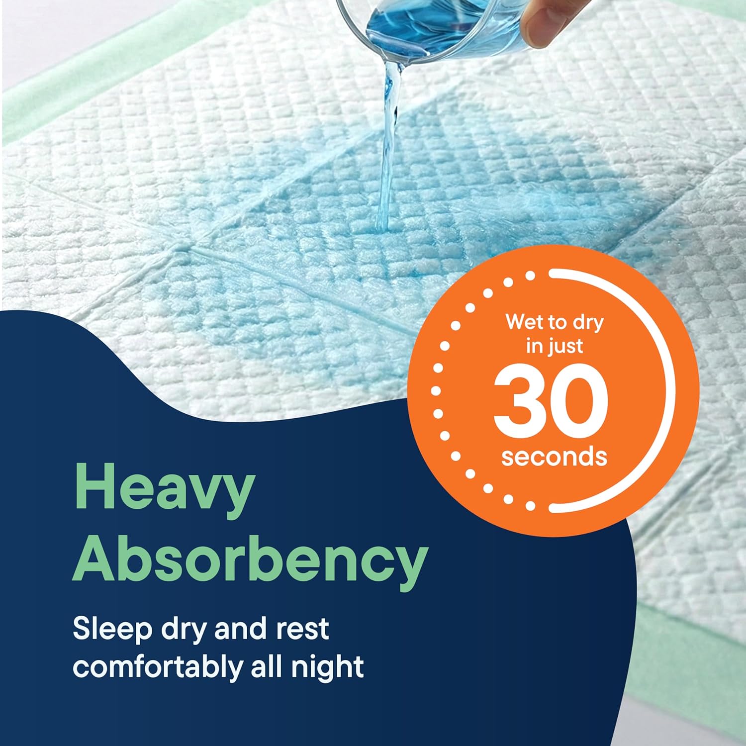 Chucks Disposable Underpads - Absorbent 23x36 Incontinence Pads for Babies, Kids, Adults & Pets | 50-Pack Leak-Proof Protection