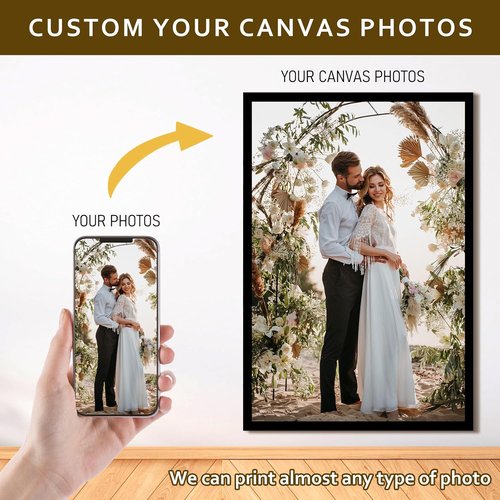 Custom Canvas Prints by [Brand Name] - Personalized Photo Wall Art for Weddings, Family, Pets | 24x16