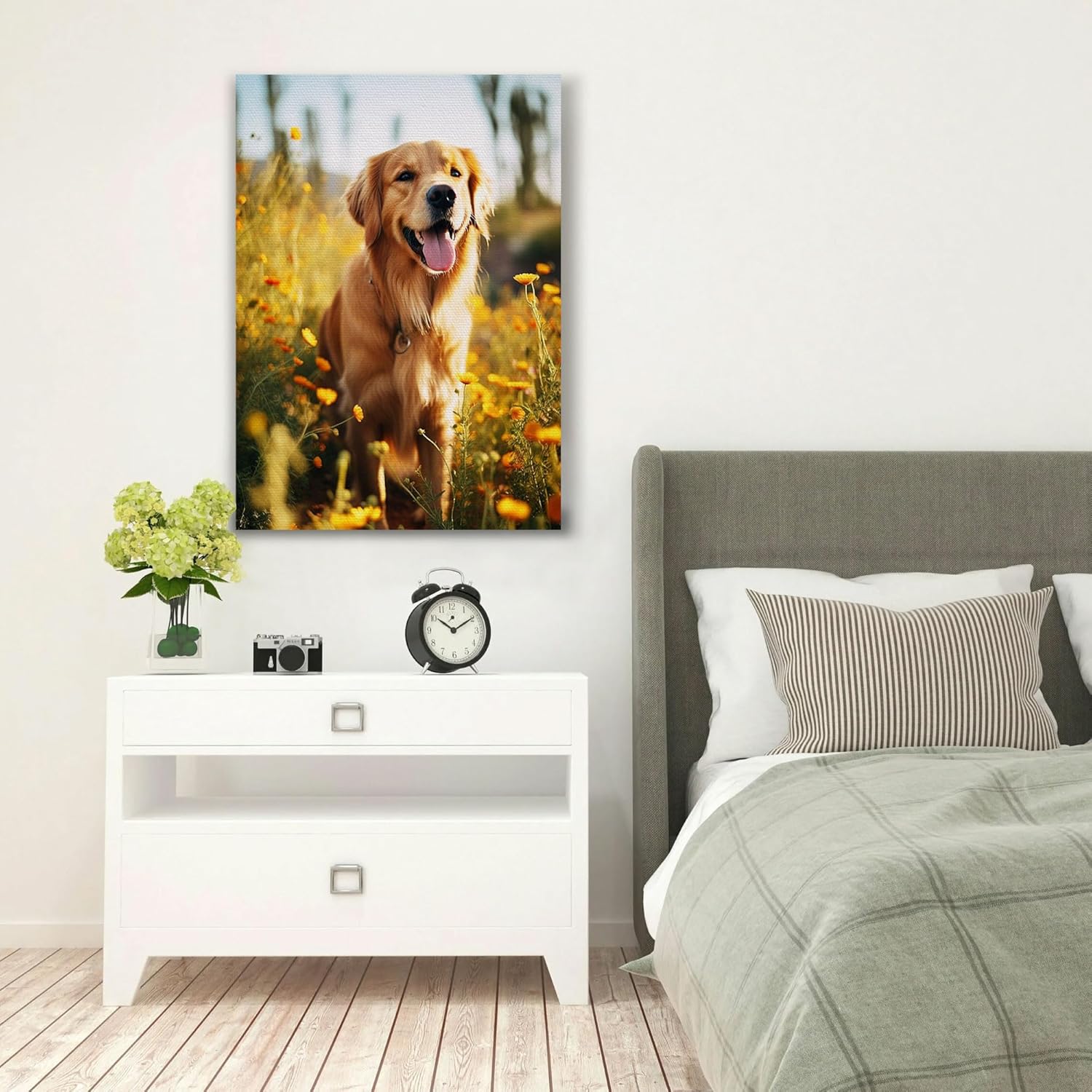 SPECPIX Custom Canvas Prints with Your Photos Customized Canvas Wall Art Personalized Canvas Pictures Gifts for Pet Dog Baby Family Mom Dad Men Women Couple Boyfriend Girlfriend Framed 16x20