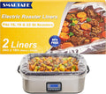 SMARTAKE Disposable Roaster Liners - 2 Count for 16, 18, 22 Quart Roasters | Easy Cleanup, 18 x 34 Inch