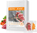 Wevac Vacuum Sealer Bags - Heavy-Duty 50 Count (8" x 12") BPA-Free Food Storage, Puncture-Resistant & Freezer Safe