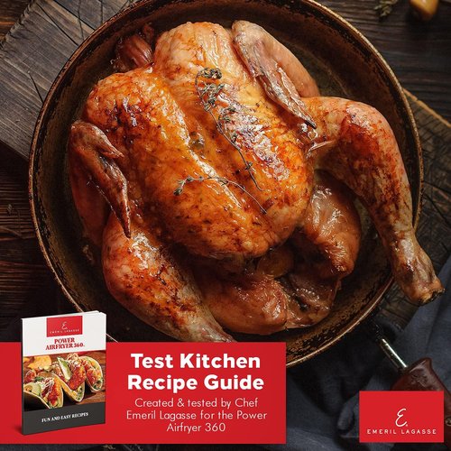 Emeril Lagasse 360 Stainless Steel Air Fryer - XL Capacity with 12 Cooking Functions & 360° Quick Cook Technology