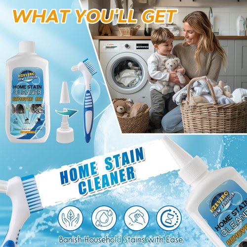 Mold Stain Remover Gel, Front Load Washer Mold Remover for Washing Machine Gasket Rubber Seal Home Stain Cleaner Gel for Grout Caulk, Bathroom, Shower, Bathtub, Refrigerator Cleaning Solution 10 Fl Oz