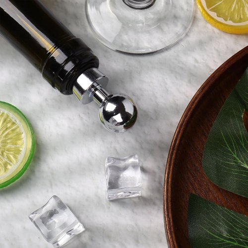 4 PCS Wine Stopper, Stainless Steel Wine Bottle Stopper with Leakproof Silicone, Suitable for Sealing in Fridge after Drinking, Party, Wedding and Bar