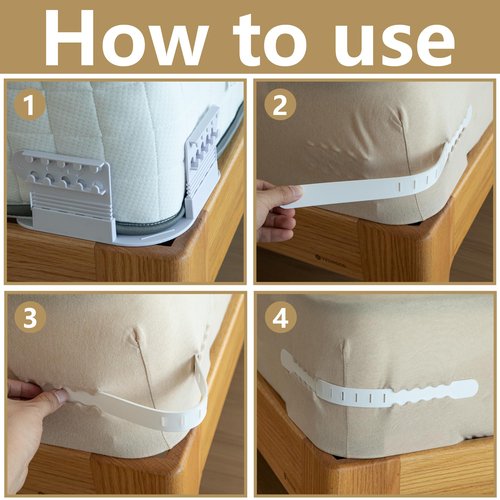 Nkiy Quen 8 Pcs Bed Sheet Holder Replacement Strips,Replacement Strips for Bedsheet Holder,Sheet Holder Strip for Most Lock Sheet Holder Replacement