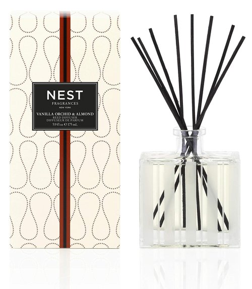 NEST Fragrances Reed Diffuser- Vanilla Orchid & Almond , 5.9 fl oz