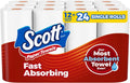 Scott Paper Towels - Choose-A-Sheet, 12 Double Rolls (100 Sheets Per Roll) for Ultimate Cleanliness