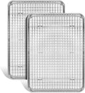 Leonyo Jelly Roll Pan Set - Nonstick Baking Sheet with Cooling Rack | 16 x 12 Inch (2 Trays + 2 Racks)