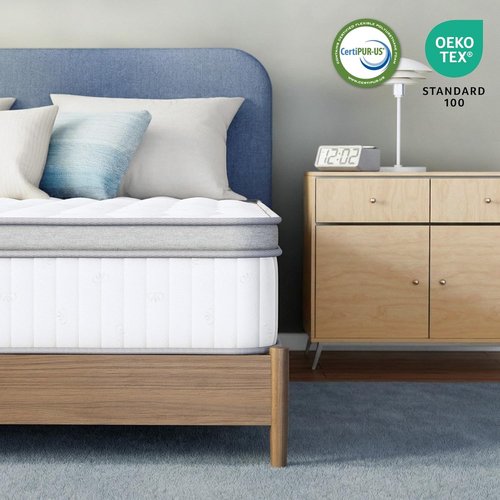 Neo Sleep Twin Size Mattress - 10 Inch Hybrid Comfort with Cooling Gel Memory Foam & Pocket Springs
