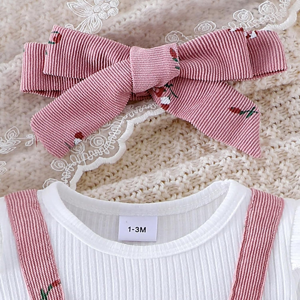YINGISFITM Newborn Baby Girl Long Sleeve Romper - Cozy One-Piece Jumpsuit for Fall/Winter | 0-18 Months