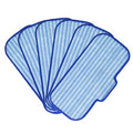 Newbealer 6 PCS Replacement Microfiber Pads for Steam Mops (NB603C NB602N) - Durable, Washable, and Reusable for Hardwood, Laminate, Tile, and Ceramic Flooring, Blue-White