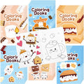 Marshmallow Mini Coloring Books - 24-Pack Campfire-Themed Art for Kids | Perfect Birthday Party Favors