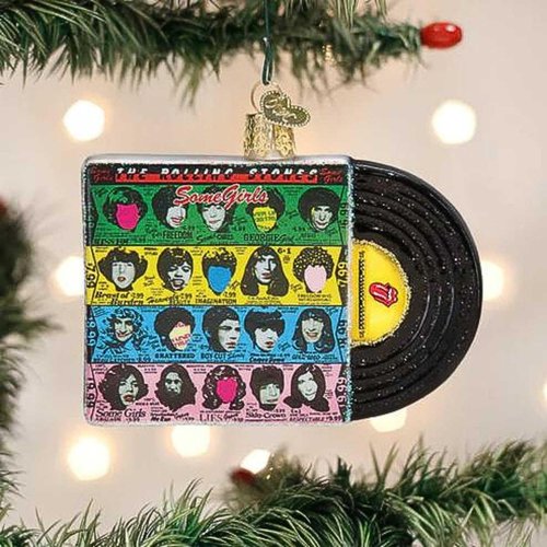 Old World Christmas Some Girls Album Cover Glass Blown Ornament for Christmas Tree, Handcrafted Holiday Decoration, Music Collection