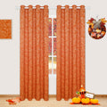 FRAMICS Thanksgiving Fall Curtains for Living Room Maple Leaves Curtains 84 Inch Length Blackout Thermal Insulated Window Curtain 2 Panels Set Grommet Room Darkening Curtains for Bedroom Dining Room
