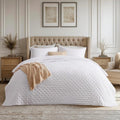 Bedsure Quilts Queen Size - Lightweight Bright White Bedspread | Ultra Soft All-Season Coverlet, 90 x 96 Inches