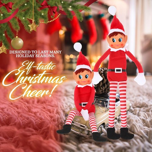 Elfette Plush Toy - Christmas Elf Behaving Badly | Naughty Girl Doll | 12 Inches
