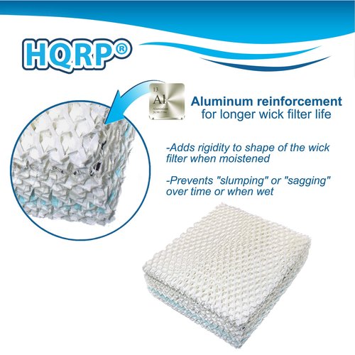 HQRP Wick Filter Replacement Compatible with Essick Air AIRCARE 1043 fits EP9 EP9R 800 Series AIRCARE Essick Air Humidifiers