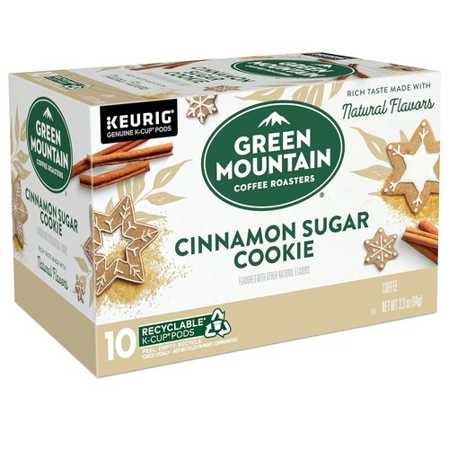 Green Mountain Coffee Roasters Cinnamon Sugar Cookie Coffee - 10 Count Flavorful Pods