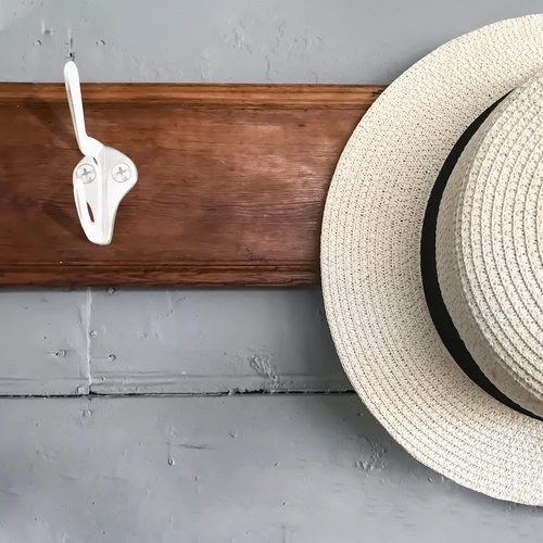 Design House 188136 Classic 3-inch Double Hat and Coat Hook for Bathroom Bedroom Closet Kitchen or Office White 5-Pack