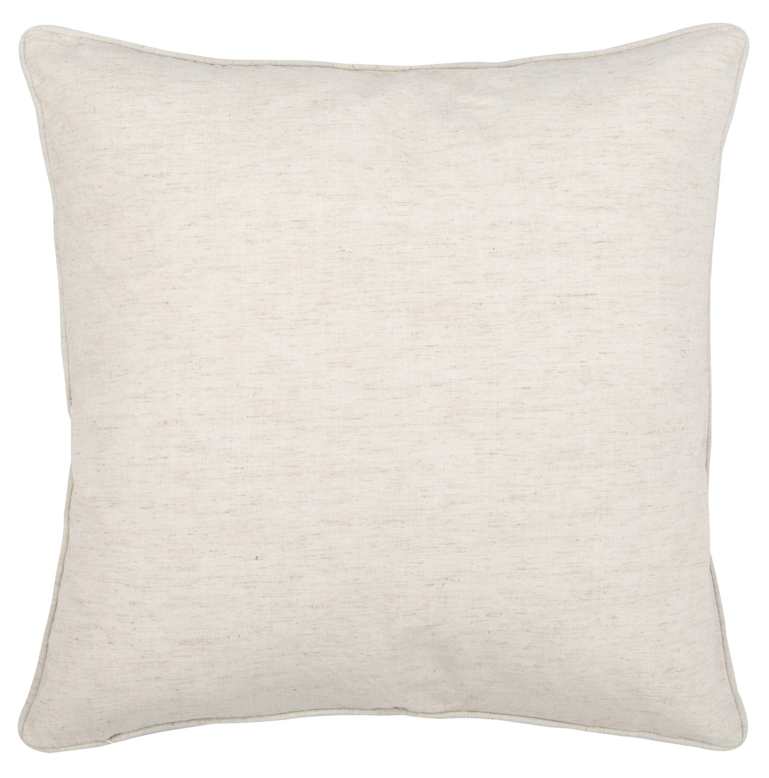 Safavieh Home Renti Natural and Black Greek Key 20-inch Decorative Pillow