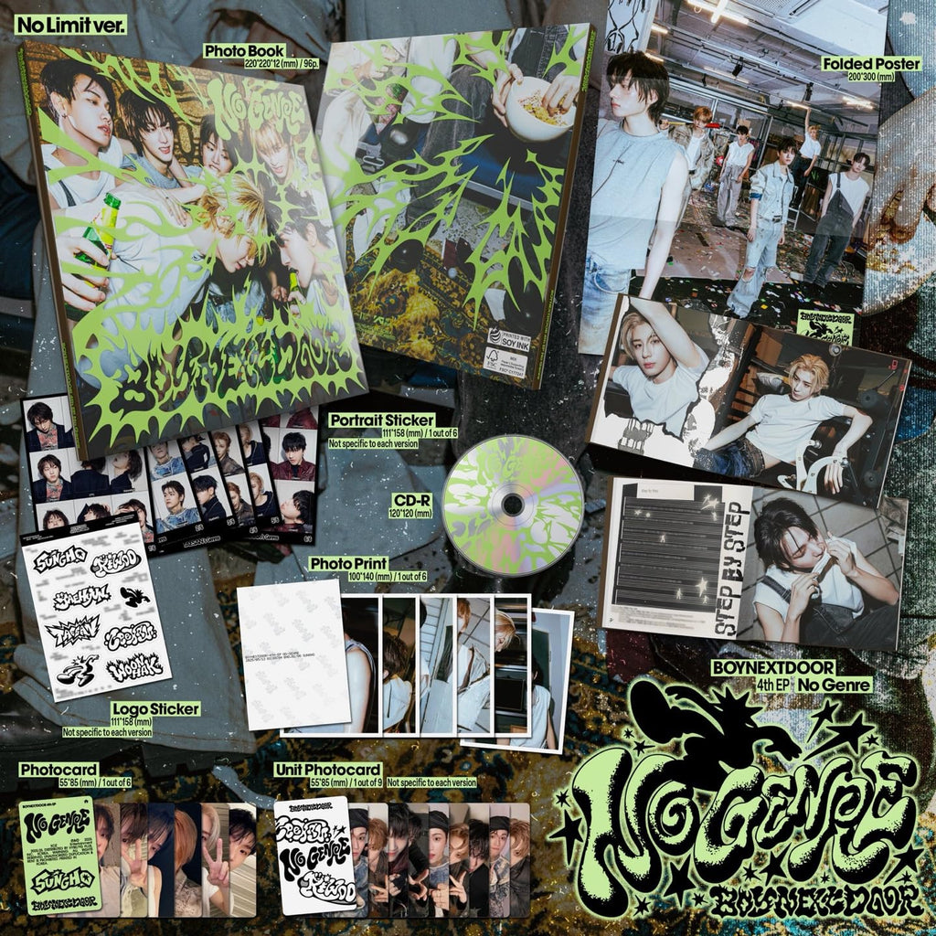 BOYNEXTDOOR NO GENRE [Photobook 3 Ver Set] 4th EP Album