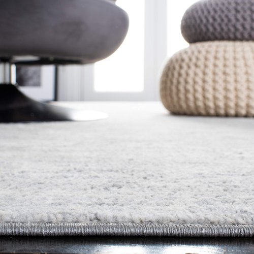 SAFAVIEH Brentwood Collection 6' x 9' Ivory/Grey BNT822A Modern Abstract Non-Shedding Living Room Bedroom Dining Home Office Area Rug