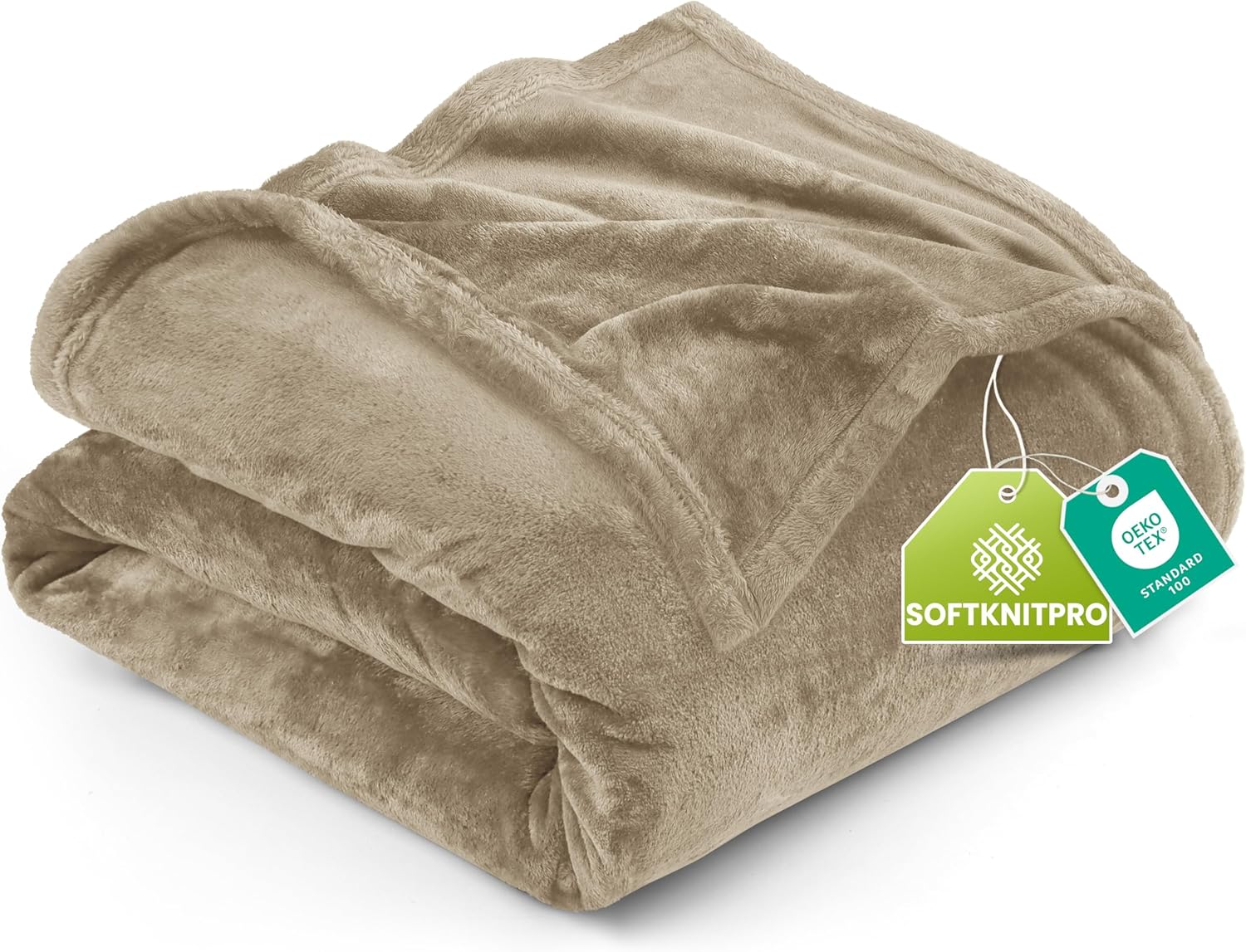 Utopia Bedding Fleece Blanket - King Size Luxury Soft Microfiber in Camel | 300GSM Anti-Static (90x102 Inch)