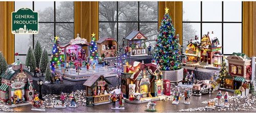 Lemax 15804 Christmas Village Facade - Tis The Season Shops | Festive Holiday Decor