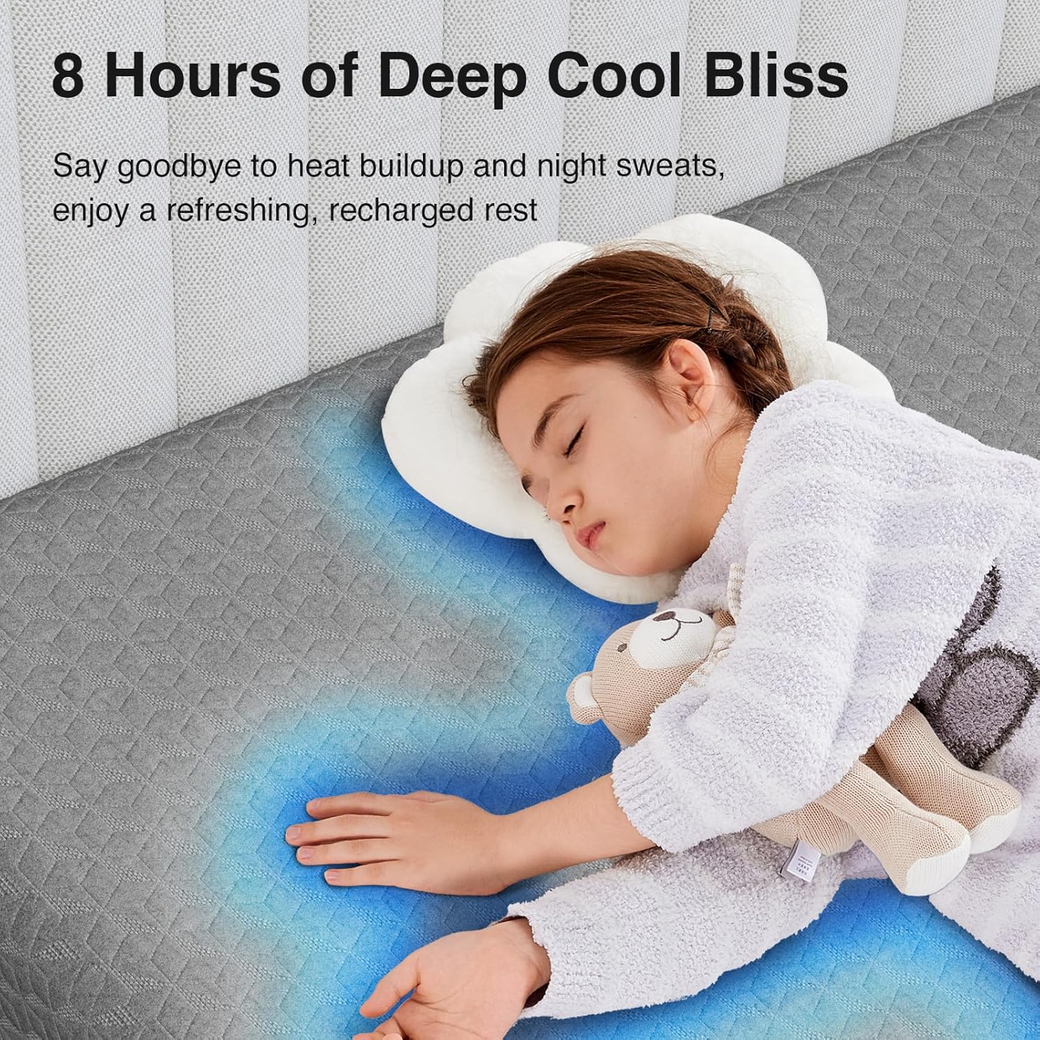 Novilla 8 Inch Twin Mattress - Cooling Memory Foam for Quick Sleep & Pressure Relief | Grey Twin Bed