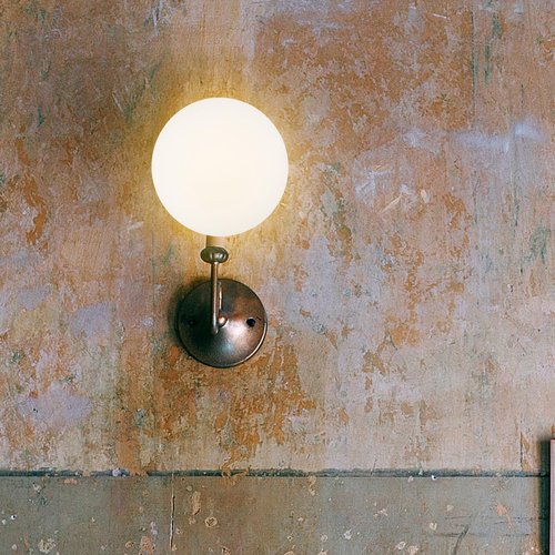 Baluue Acrylic Globe Lampshade Replacement for Wall Post Lights Porch Light Cover Frosted Round Sphere Shade 3.15 Inch Diameter Home Lighting Accessory