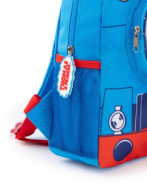 THOMAS & FRIENDS Boys Backpack | Blue & Red Backpack with Adjustable Straps | 3D Train Practical Luggage Sports Pre School Bag