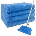 CODOHI 4 Pcs Extra Large Microfiber Cleaning Cloth, 30"x20" Washable Reusable Floor Cloth for Squeegee Mop House Floor Kitchen Car Window Highly Absorbent, Lint and Streak Free