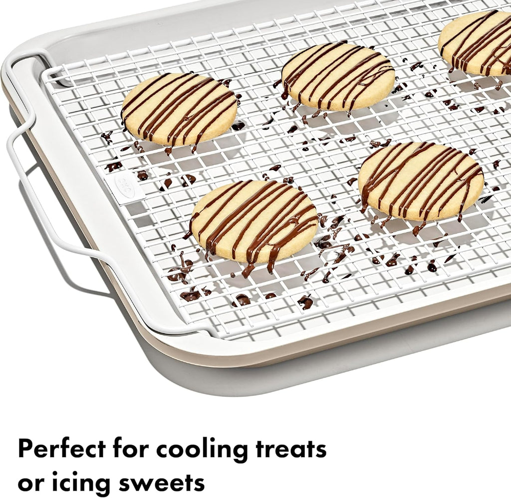 OXO Good Grips Non-Stick Pro Ceramic Coated Baking Rack - Perfect for Cooling & Baking