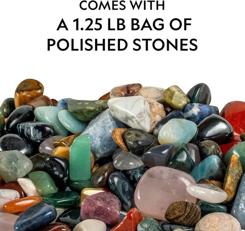 National Geographic Kids Rock Collection - 1.25 lb Assorted Rocks, Minerals & Gemstones | STEM Earth Science Kit