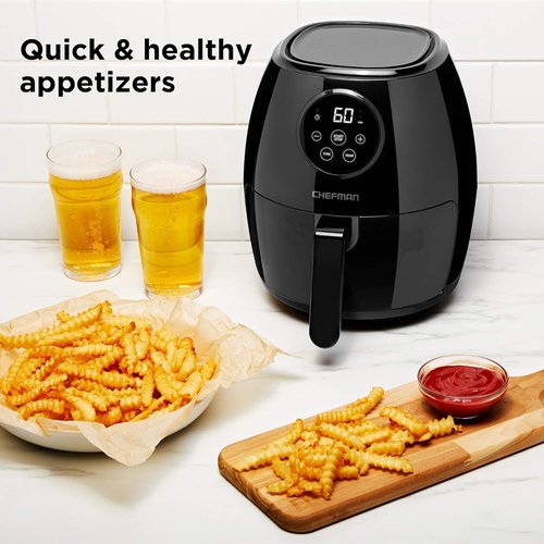 CHEFMAN 3.5 Qt. Small Air Fryer - Healthy Cooking with Digital Touch Screen & Auto Shutoff | Nonstick & BPA-Free