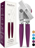 Skiennix Premium Multifunction Magnetic Can Opener - Heavy Duty Stainless Steel with Easy Turn Knob, Mauve