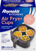 Reynolds Kitchens Air Fryer Cups - Oven-Safe Meal Prep Containers for Picky Eaters | 10 Pack, 8 fl oz