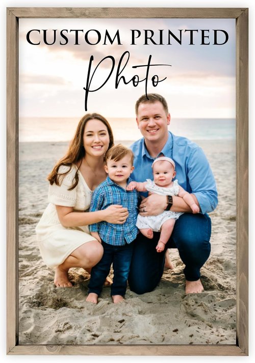 MRC Wood Products Custom Printed Portrait | Personalized Canvas Artwork - 4 Sizes & 2 Frame Options