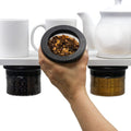 Vascito New Lidless Airtight Magnetic Kitchen Storage Containers, Coffee Bar Accessories, Brown Sugar Keeper, Space Saving Storage, Quick One Handed Access (Modern Black, 3 Pack)