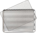 Nordic Ware Half Sheet Pan - Oven Safe Grid for Perfect Baking | 1 Pack, Natural Finish