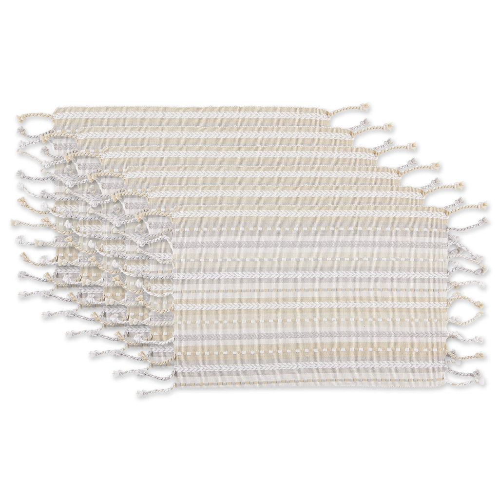 DII Southwest Collection Tabletop, Placemat Set, Natural, 6 Piece