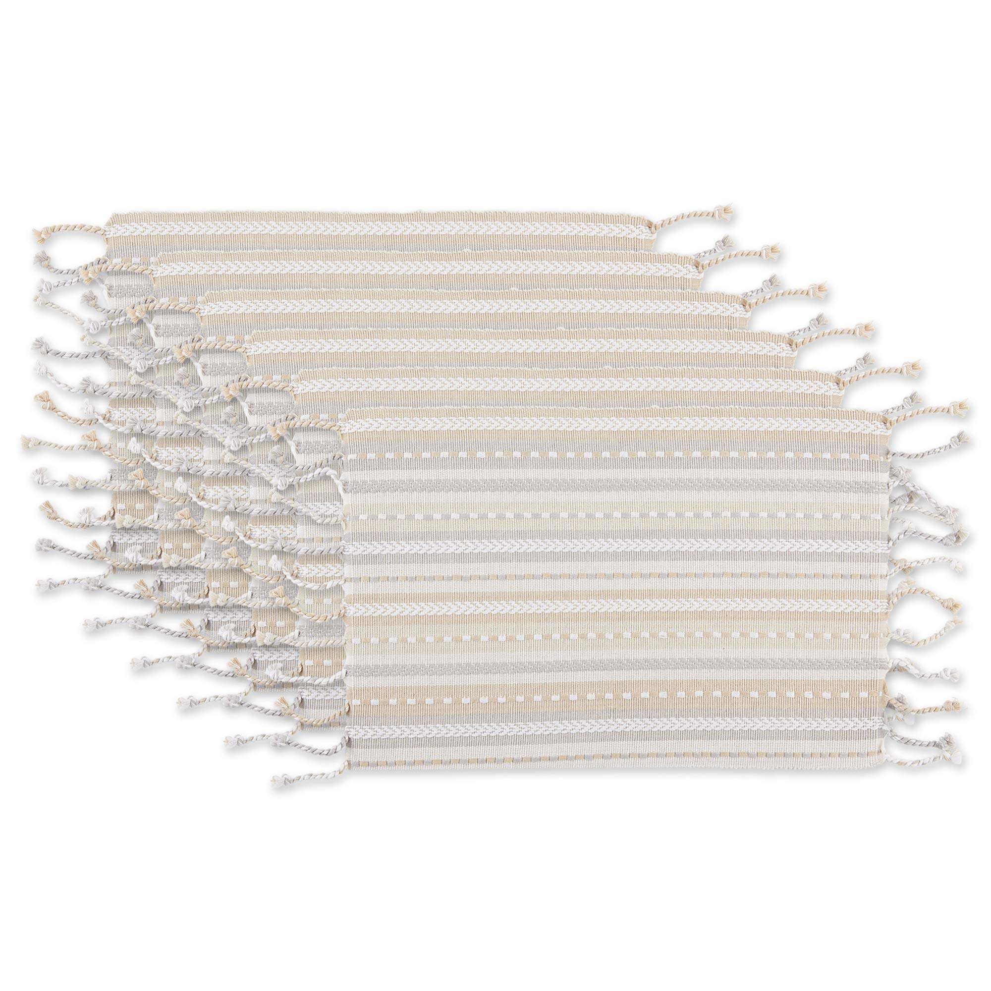 DII Southwest Collection Tabletop, Placemat Set, Natural, 6 Piece