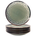 jinsongdafa 10.6-Inch Porcelain Plates Set, for Appetizer, Dinner Plates, Salad, Dessert, Snacks, Serving Plate Set of 4, Microwave and Dishwasher Safe, apply Home, Restaurant