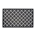 DII Rubber Doormats Collection All Weather, 18x30, Lattice