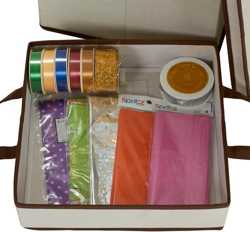 Household Essentials Gift Wrapping Paper Organizer - Keep Your Wrapping Supplies Neat & Tidy